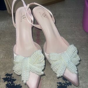 Pink and Cream Women's Shoes